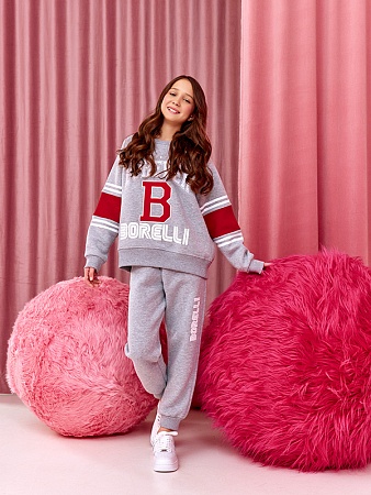 Брюки джоггеры с начесом для девочки